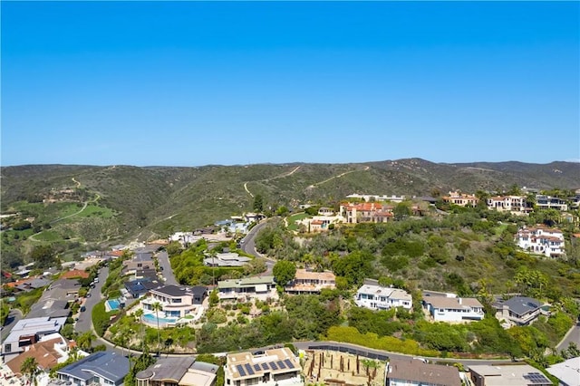 1223 Skyline Dr, Laguna Beach, CA 92651 - aerial view of property and surrounding area featuring nearby suburban area and a mountain backdrop