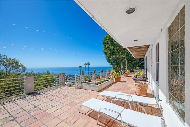 1223 Skyline Dr, Laguna Beach, CA 92651 - view of patio / terrace with a water view