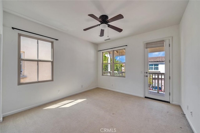 37 Fanpalm, Irvine, CA 92620 - carpeted spare room featuring baseboards and a ceiling fan