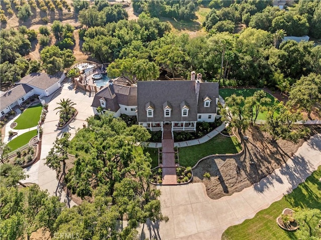 birds eye view of property