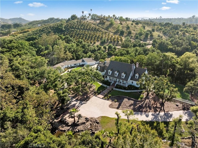 45325 Via Vaquero, Temecula, CA 92590 - aerial view of property's location featuring a heavily wooded area
