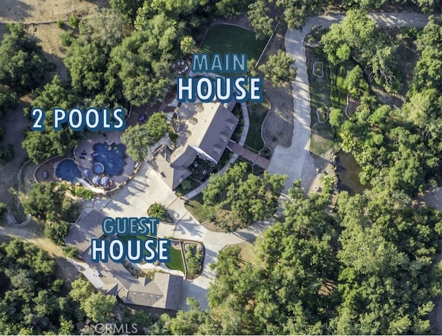birds eye view of property