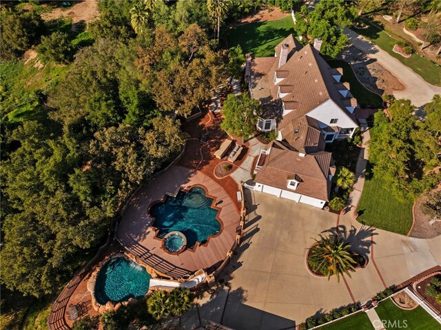 45325 Via Vaquero, Temecula, CA 92590 - aerial view of a pool