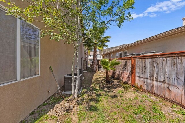 27669 Bluff Vista Way, Menifee, CA 92584 - view of yard with central AC unit and fence