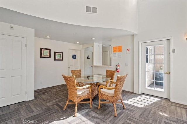 4591 Warner Ave Unit 101, Huntington Beach, CA 92649 - dining space with baseboards and recessed lighting