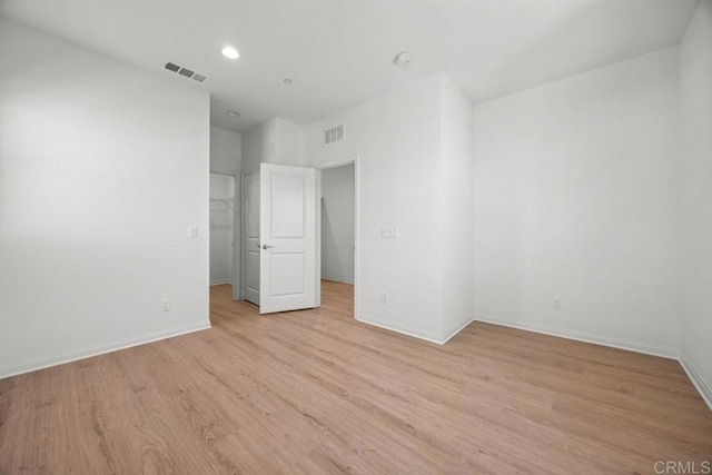 8624 Amherst St, Santee, CA 92071 - unfurnished room featuring light wood-type flooring, visible vents, and baseboards