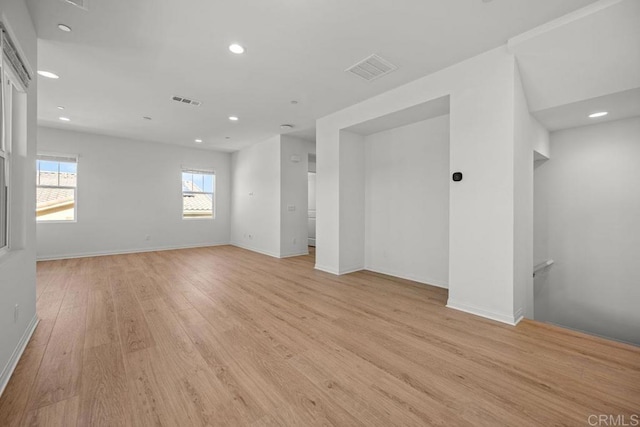 8624 Amherst St, Santee, CA 92071 - spare room featuring recessed lighting, baseboards, and light wood-style floors