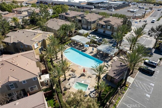 27571 Darrington Ave Unit 2, Murrieta, CA 92562 - aerial view of property's location with a pool area