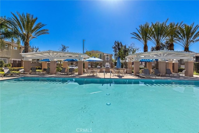 27571 Darrington Ave Unit 2, Murrieta, CA 92562 - community pool featuring a pergola and a patio