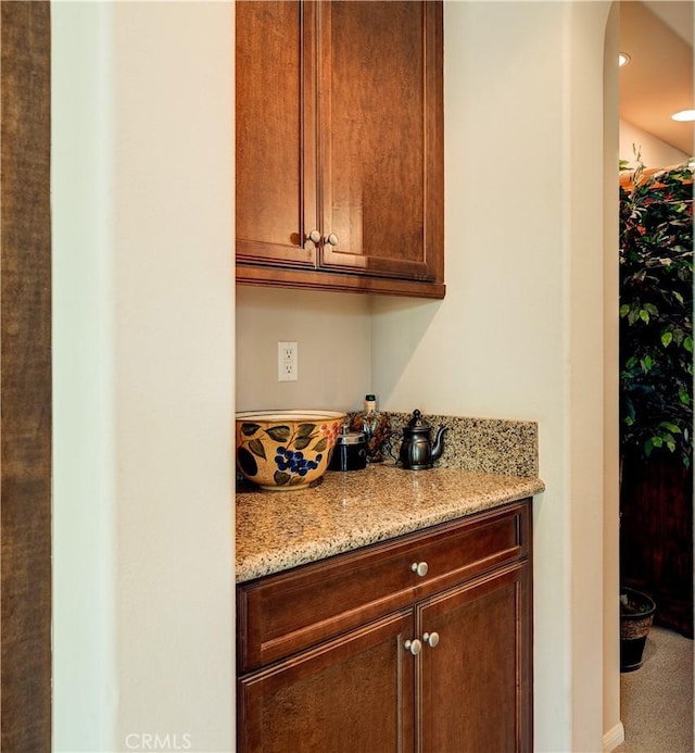 26718 Cactus Creek Way, Menifee, CA 92586 - bar with recessed lighting and baseboards