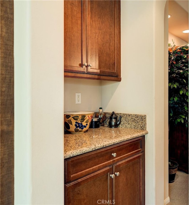 26718 Cactus Creek Way, Menifee, CA 92586 - bar with recessed lighting and baseboards