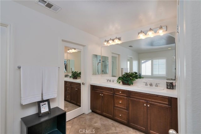 26718 Cactus Creek Way, Menifee, CA 92586 - full bathroom featuring tile patterned floors and double vanity