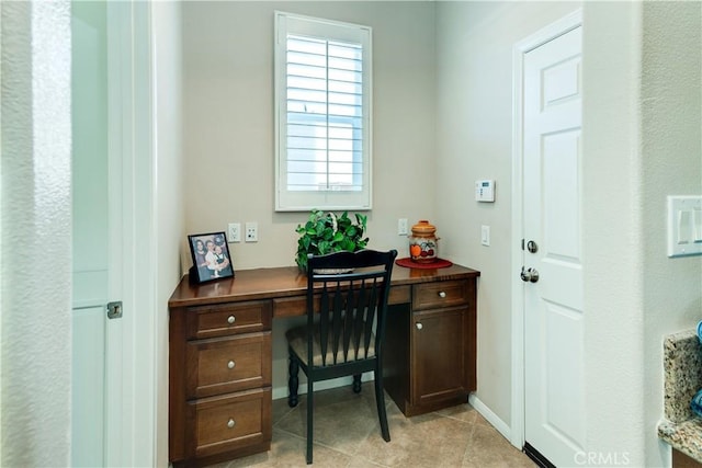 26718 Cactus Creek Way, Menifee, CA 92586 - office area with light tile patterned flooring and baseboards