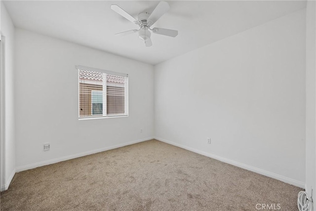 34135 Crenshaw St, Beaumont, CA 92223 - carpeted spare room with baseboards and ceiling fan