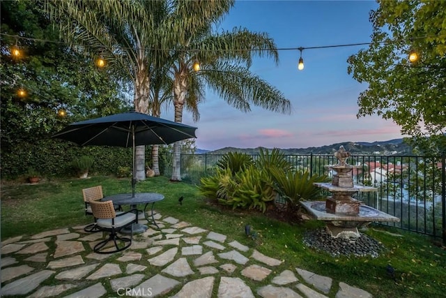 25908 Coleridge Pl, Stevenson Ranch, CA 91381 - view of patio terrace at dusk