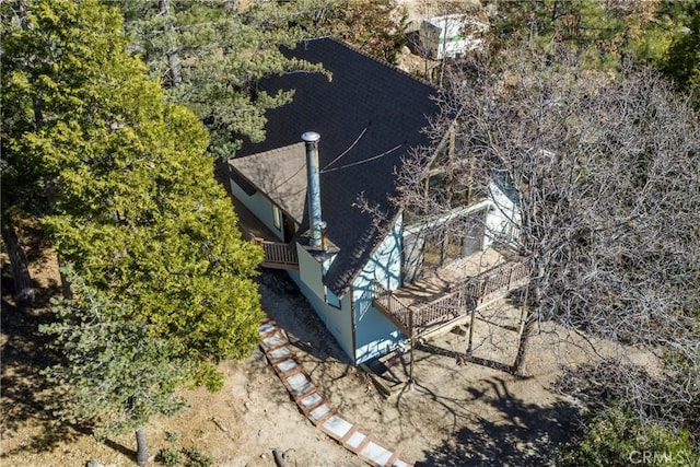743 Rhine Rd, Lake Arrowhead, CA 92352 - birds eye view of property