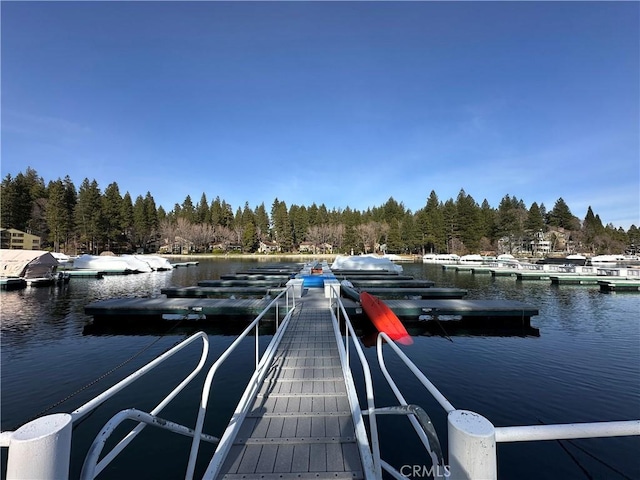 743 Rhine Rd, Lake Arrowhead, CA 92352 - dock area featuring a water view