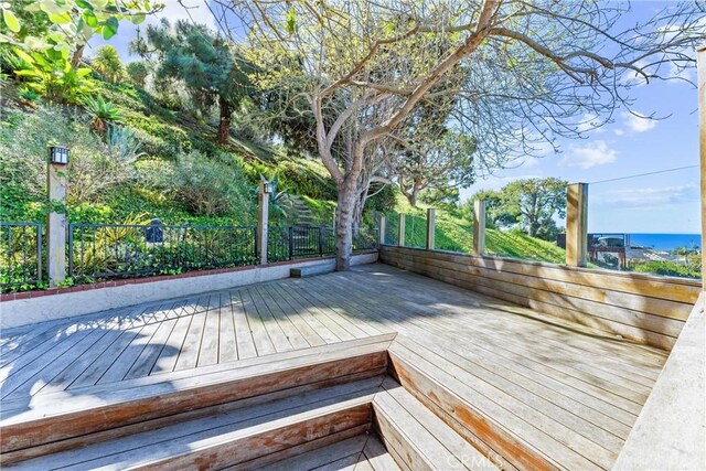 604 Avenida Acapulco, San Clemente, CA 92672 - wooden terrace featuring a fenced backyard