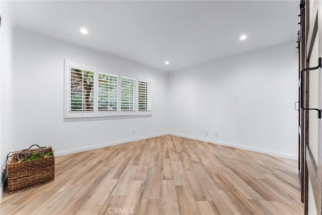 604 Avenida Acapulco, San Clemente, CA 92672 - empty room featuring light wood-style floors, recessed lighting, and baseboards