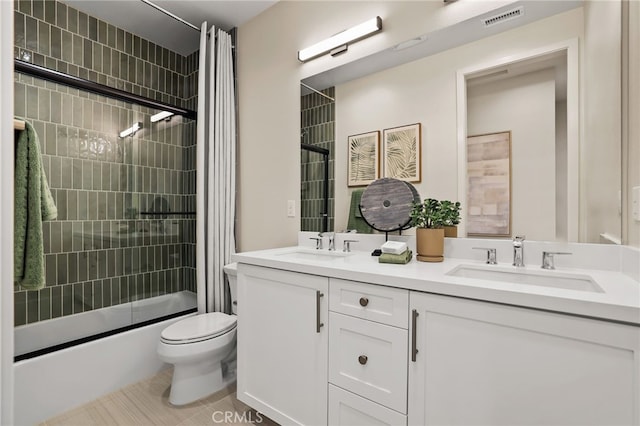 19011 Main St Unit 121, Huntington Beach, CA 92648 - full bath with toilet, a sink, visible vents, and  shower combination