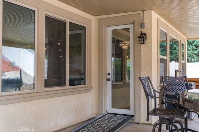 32529 Presidio Hills Ln, Winchester, CA 92596 - view of exterior entry with fence and stucco siding