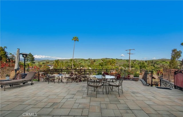 view of patio / terrace featuring outdoor dining space