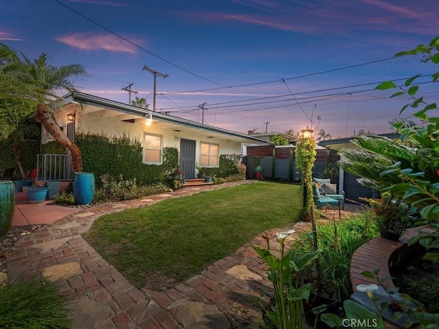 2080 Saint Louis Ave, Signal Hill, CA 90755 - yard at dusk with fence