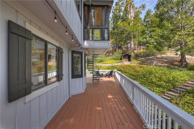 view of wooden terrace