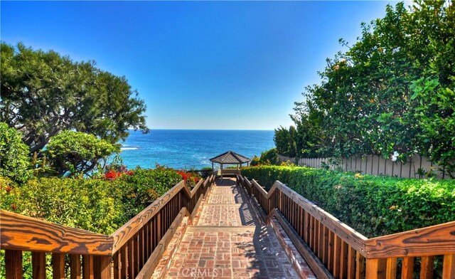 15 Vista De Catalina N, Laguna Beach, CA 92651 - surrounding community with a gazebo and a water view
