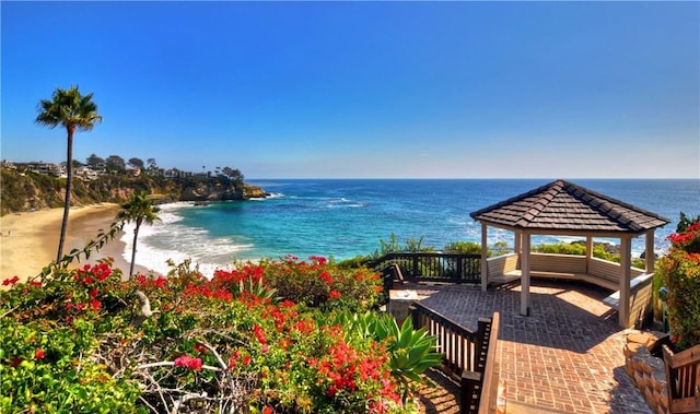 15 Vista De Catalina N, Laguna Beach, CA 92651 - water view with a gazebo