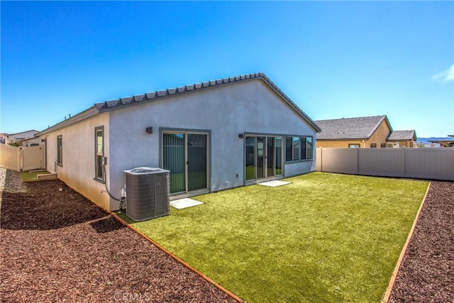 1567 Park Haven Dr, Beaumont, CA 92223 - rear view of house with a fenced backyard and stucco siding