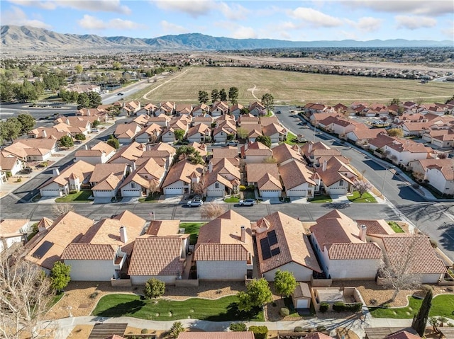19246 Pine Way, Apple Valley, CA 92308 - aerial perspective of suburban area featuring a mountainous background