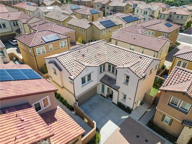 drone / aerial view featuring a residential view
