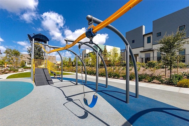 view of property's community with playground community
