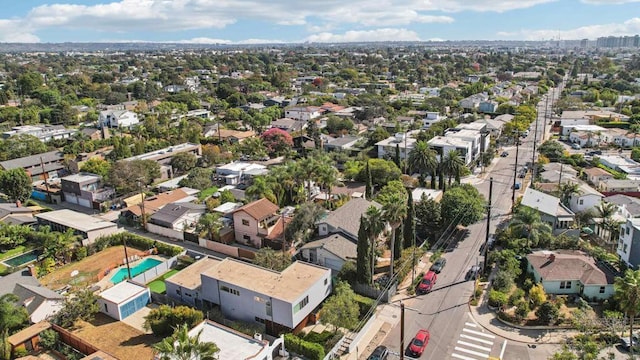 bird's eye view featuring a residential view