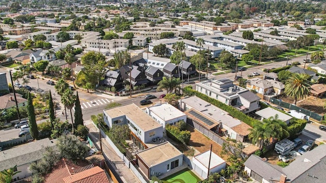 drone / aerial view with a residential view