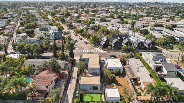 bird's eye view with a residential view