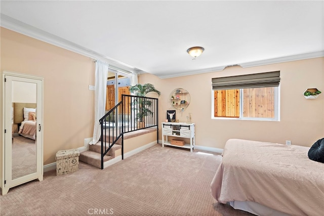 34501 Calle Carmelita, Dana Point, CA 92624 - carpeted bedroom featuring baseboards and crown molding