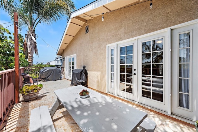 34501 Calle Carmelita, Dana Point, CA 92624 - view of patio / terrace with french doors and area for grilling