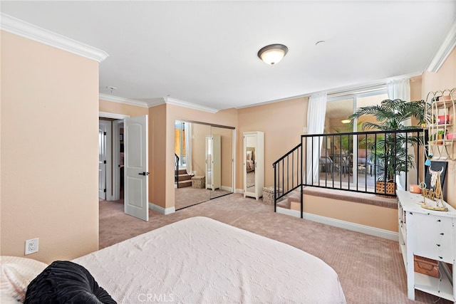 34501 Calle Carmelita, Dana Point, CA 92624 - carpeted bedroom featuring baseboards and crown molding