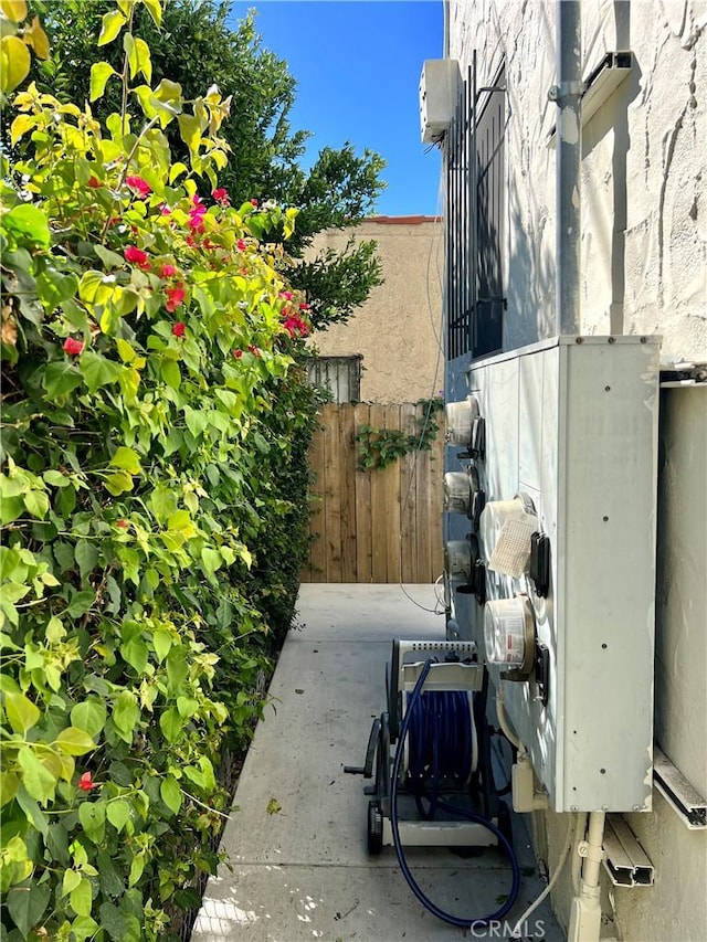 view of patio / terrace with fence
