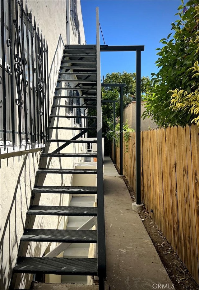 view of staircase