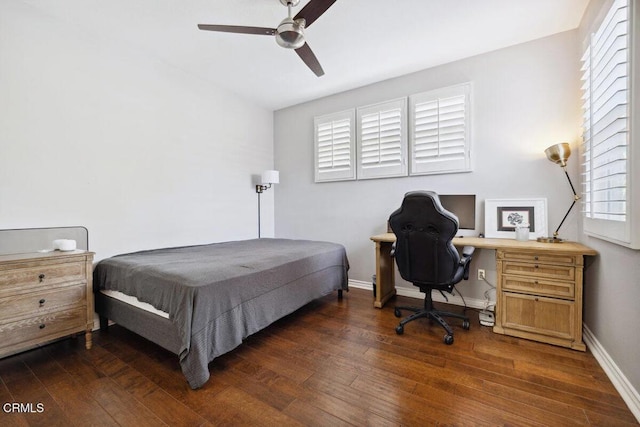 4111 Adriatic St, Oxnard, CA 93035 - bedroom with dark wood-style floors, multiple windows, and baseboards