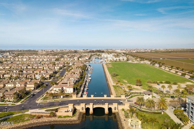 4111 Adriatic St, Oxnard, CA 93035 - aerial view of property and surrounding area with a large body of water and nearby suburban area