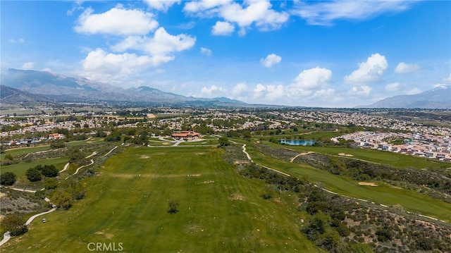 11638 Zoeller St, Beaumont, CA 92223 - aerial perspective of suburban area with a golf club and a water and mountain view