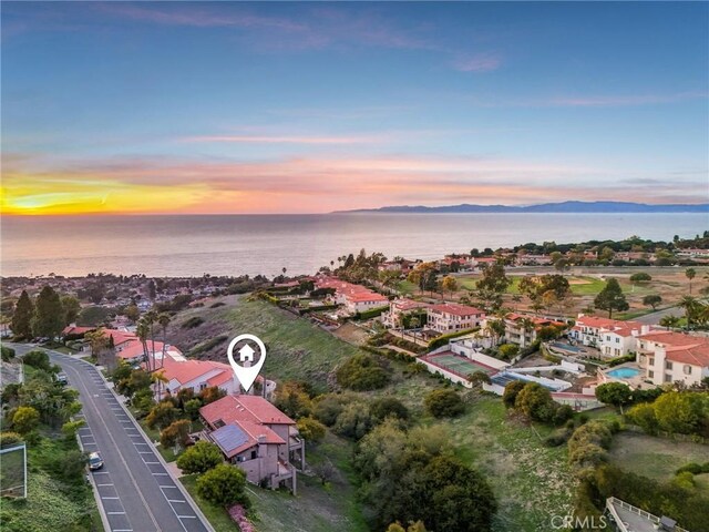 1547 Via Coronel, Palos Verdes Estates, CA 90274 - birds eye view of property featuring a water and mountain view