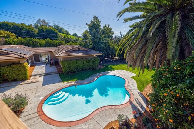 2001 Hacienda Rd, La Habra Heights, CA 90631 - outdoor pool featuring a patio area