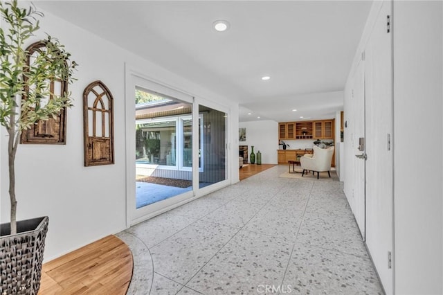 2001 Hacienda Rd, La Habra Heights, CA 90631 - hallway featuring recessed lighting