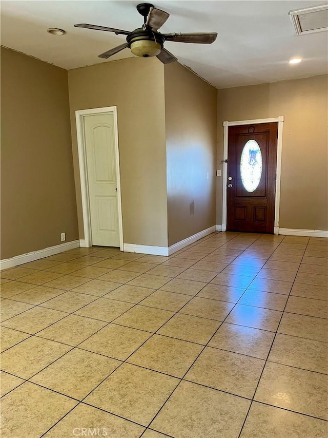 10715 3rd Ave, Hesperia, CA 92345 - entryway with a ceiling fan and light tile patterned flooring