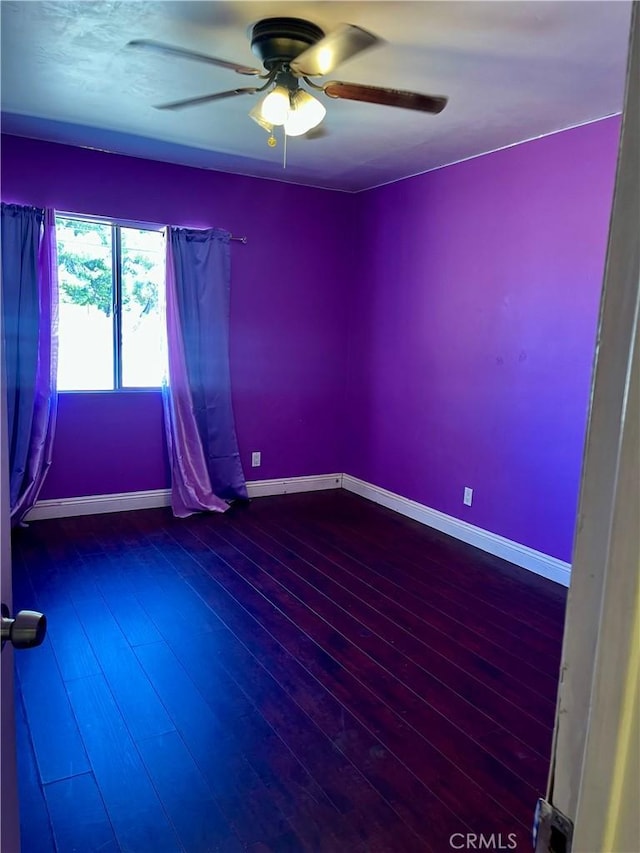 10715 3rd Ave, Hesperia, CA 92345 - unfurnished room with a ceiling fan and dark wood finished floors